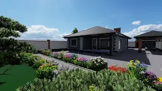 DREAM HOUSE FOR A LARGE FAMILY 3D project of a beautiful house Country house