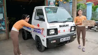 Girl's challenge:Repair and completely restore an abandoned 500KG Suzuki truck to like-new condition
