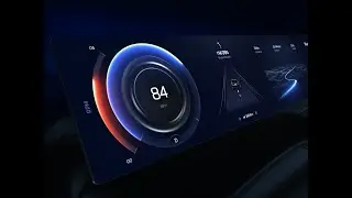 HMI Car Dashboard Cluster UI Design & Animation 2023