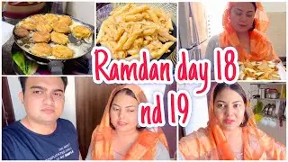 Ramdan ka 18 or 19 roza✨ | cheesy chicken bread parcel | chicken pasta | shami kabab#vlog #trending