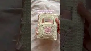 cute #diy #crochet book cover 🎀 #books #book #booklover #aesthetic #crochettutorial #crocheting