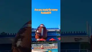 Larger than life football themed section Disney&rsquo;s All Star Sports Resort #shorts #disney #florida