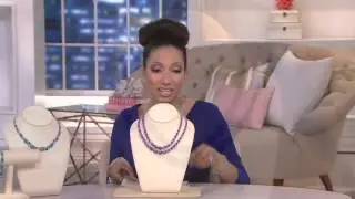 Amethyst Oval Sterling Tennis Necklace on QVC