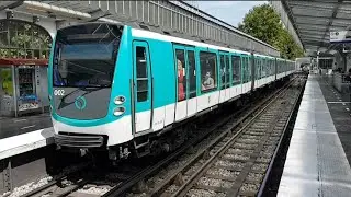 MF01 : Arrêt à la station La Chapelle sur la ligne 2 du métro parisien