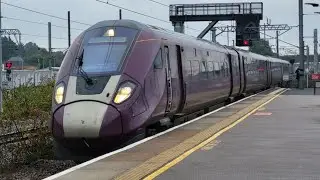 Brand new EMR 810 001 departing Peterborough