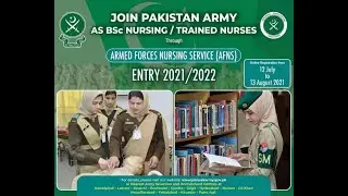 Join Pak Army as Bsc Nursing/Trained Nursing|Join  Army Through ANFS|How To Join Army Girls Student
