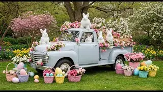 Aesthetic Easter Bunny Garden &ndash; Soft Jazz & Cozy Spring Ambience for Relaxation & Inspiration_025
