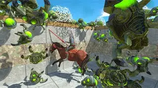 100 Space Bugs Xenoverm Vs All Humans - Animal Revolt Battle Simulator