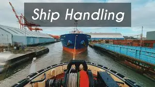 Unberthing of Mega Containership | Ship manoeuvring | Ship handling | Tugs handling