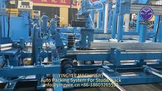 50 furring channel roll forming machine with automatic packing machine.🎉