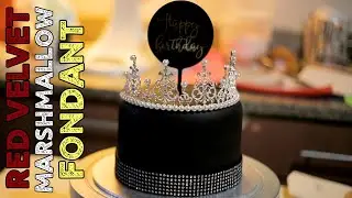 RED VELVET MARSHMALLOW FONDANT CAKE l PAGENT THEMED CAKE