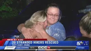 20 stranded hikers rescued near 'Devil's Bathtub' in Virginia