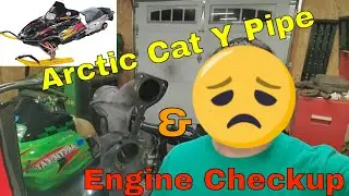 Snowmobile Y Pipe & Engine Work (Arctic Cat ZR 800 CCE) #arcticcat #snowmobile