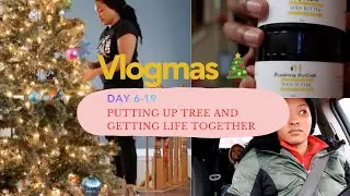 VLOGMAS 6-19//PUTTING UP TREE//WRAPPING GIFTS//I WAS SICK//PACKING AN ORDER//CLEANING