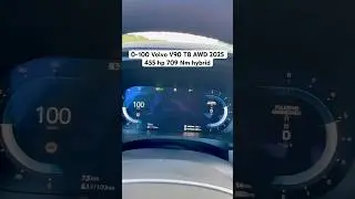 Volvo v90 T8 AWD with 455 hp and 709 Nm torque 2025 0-100 km/h #volvo #volvov90 #volvos90 #volvot8