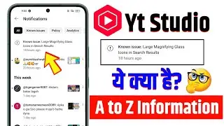 Known issue: Large Magnifying Glass Icons in Search Results | Yt Studio New Update 2025