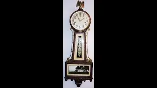 1923 NEW HAVEN BANJO CLOCK WESTMINSTER CHIMES