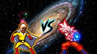 ACCURATE SAITAMA SERIOUS MODE V2 OP VS GOKU MUI KAIOKENX10 V3 OP in Jump Force Mugen