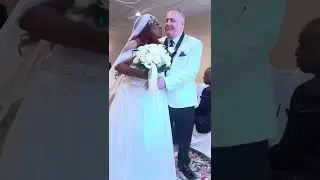 Awesome couple at the end of wedding ceremony at Hotel Northampton.