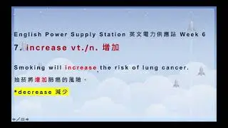 『不專業英語教室』English  Power Supply Week 6 單字6-10
