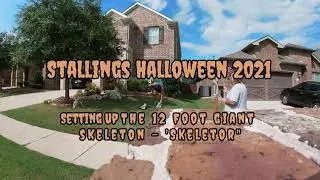 Assembly of our 12 ft giant skeleton