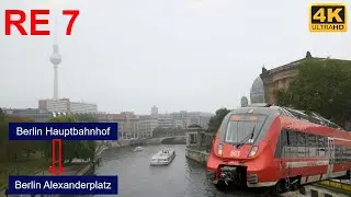 Mit dem RE 7 &uuml;ber die ehemalige innerdeutsche Grenze Mitfahrt von Berlin Hbf bis B. Alexanderplatz