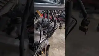 Organizing wiring harness #crosskart #gokart #short #harleydavidson #buell #car #harness