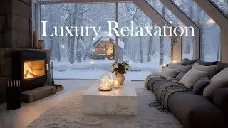 Luxury Winter Retreat: Best of Relaxing Piano Lounge for Sleep & Focus 🎹🌨️