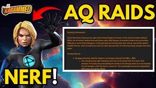 AQ RAIDS INVISIBLE WOMAN NERF! (FINALLY SOME GOOD NEWS) MARVEL CONTEST OF CHAMPIONS