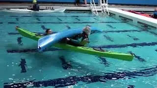 First part of t rescue using a heel hook entry.