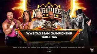 C.)Dudley Boys vs Wyatt Sicks vs Hart Foundation *Tag Team Championship, Tables Match*