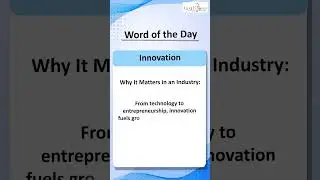 Unlock the power of Innovation! 💡 #wordoftheday #Progress
