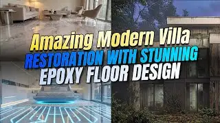 Amazing Modern Villa Restoration with Stunning Epoxy Floor Design