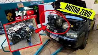 MONTANDO MOTOR DO GOLF 2.0 MK4 E COLOCANDO NO CARRO PT:1