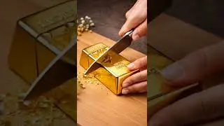 🔪 Gold Cutting Satisfying Video ✨