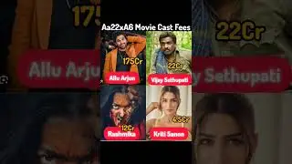 Aa22xA6 Movie Cast Fees?#shorts #alluarjun#rashmika