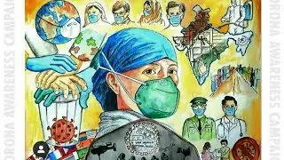 Covid 19 posters paintings | corona virus drawing and painting | ideas for corona painting | covid19