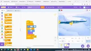 Making animation using events and message broadcasting blocks in Scratch