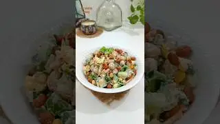 Protein rich chickpea salad bowl for breakfast lunch or dinner #shorts