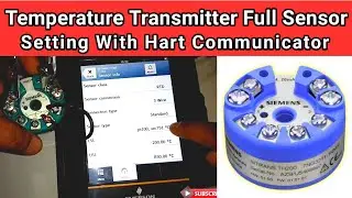 Live Proof | Temperature Transmitter Full Sensor Setting with Hart Communicator | EERameshkumar