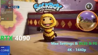 Sackboy A Big Adventure | RTX 4090 | I9-13900K | 4K - 1440p | Max Settings | RT / DLSS ON & OFF