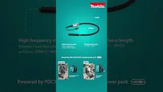 Makita Battery Powered Concrete Vibrator - VR001C #makitaindia #makitatools #vr001c #makitavibrator