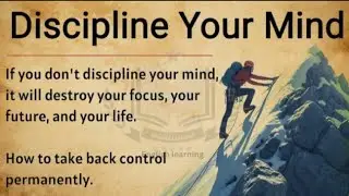 Discipline Your Mind - Control Your Mind || Graded Reader || Improve Your English ✅️