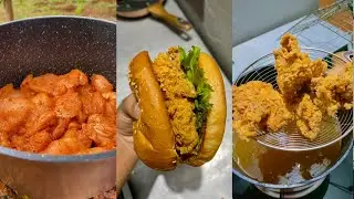 Zinger Burgerrr 🍔 Recipe | എന്റെ പൊന്നൊ ഇജ്ജാതി🤤 | one minute recipes