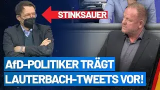 Kay-Uwe Ziegler tr&auml;gt Tweets von Karl Lauterbach im Bundestag vor! - AfD-Fraktion im Bundestag