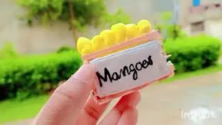clay modelling Mango/ play dough/how to make Mango with clay / clay fruit making