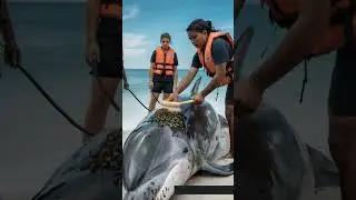 Millions of Barnacle Removed From a Dolphin's Body! 🌊 (Satisfying Rescue!)