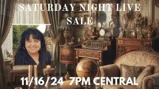 SATURDAY NIGHT LIVE SALE WITH VINTAGE, ANTIQUES AND HANDMADE HOLIDAY ITEMS