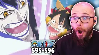 LUFFY vs CAESAR CLOWN! | One Piece Ep 595-596 REACTION