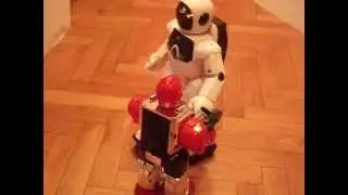 MaxiBot vs. Space Warrior robot